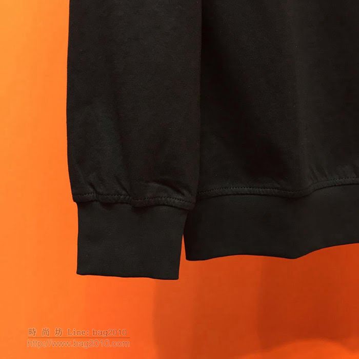 Fendi男裝 芬迪19/20FW新款 最高品質 芬迪男士圓領黑色衛衣 男士秋季最新單品  tzy2355